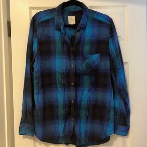 “Vintage Boyfriend” Plaid Button Down